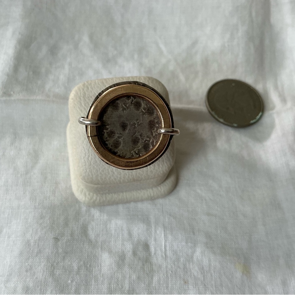 Unique Handmade Sterling Token Ring (C652)